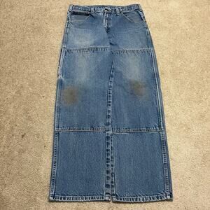 Vintage Dickies Double Knee Carpenter Blue Jeans 32Wx31L